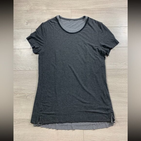 Kit and Ace Grey Scoop-neck Cotton Short Sleeve Top - Picture 1 of 7